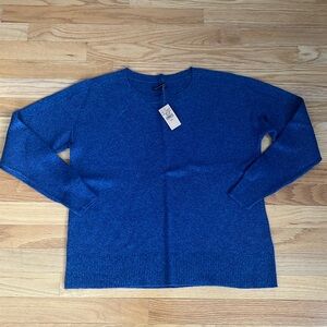 New American Eagle Blue Crew Neck Cotton Blend Sweater Size Small NWT